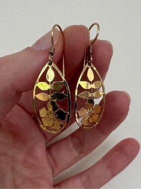 Wild Bryde Gold Dangle Earrings